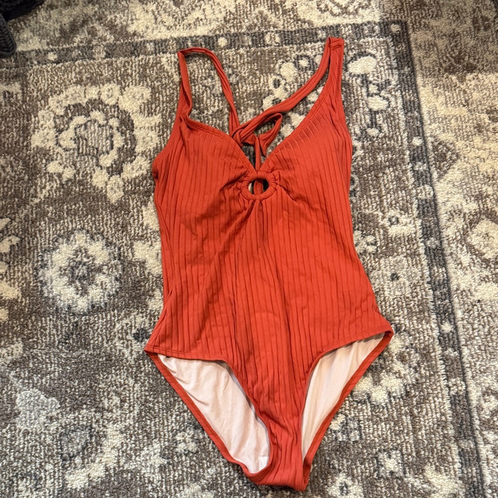 NWT Burnt Orange One-Piece Swimsuit